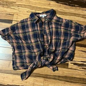 Madewell plaid blouse